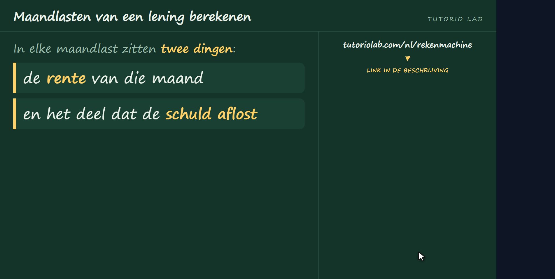 Wat een maandlast is — Maandlasten van een lening berekenen