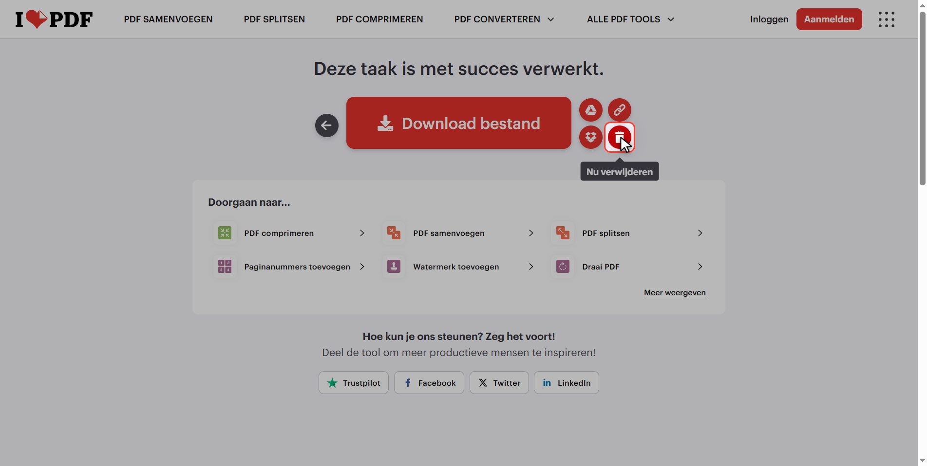 Wat er met je bestanden gebeurt — De paginavolgorde van een PDF wijzigen