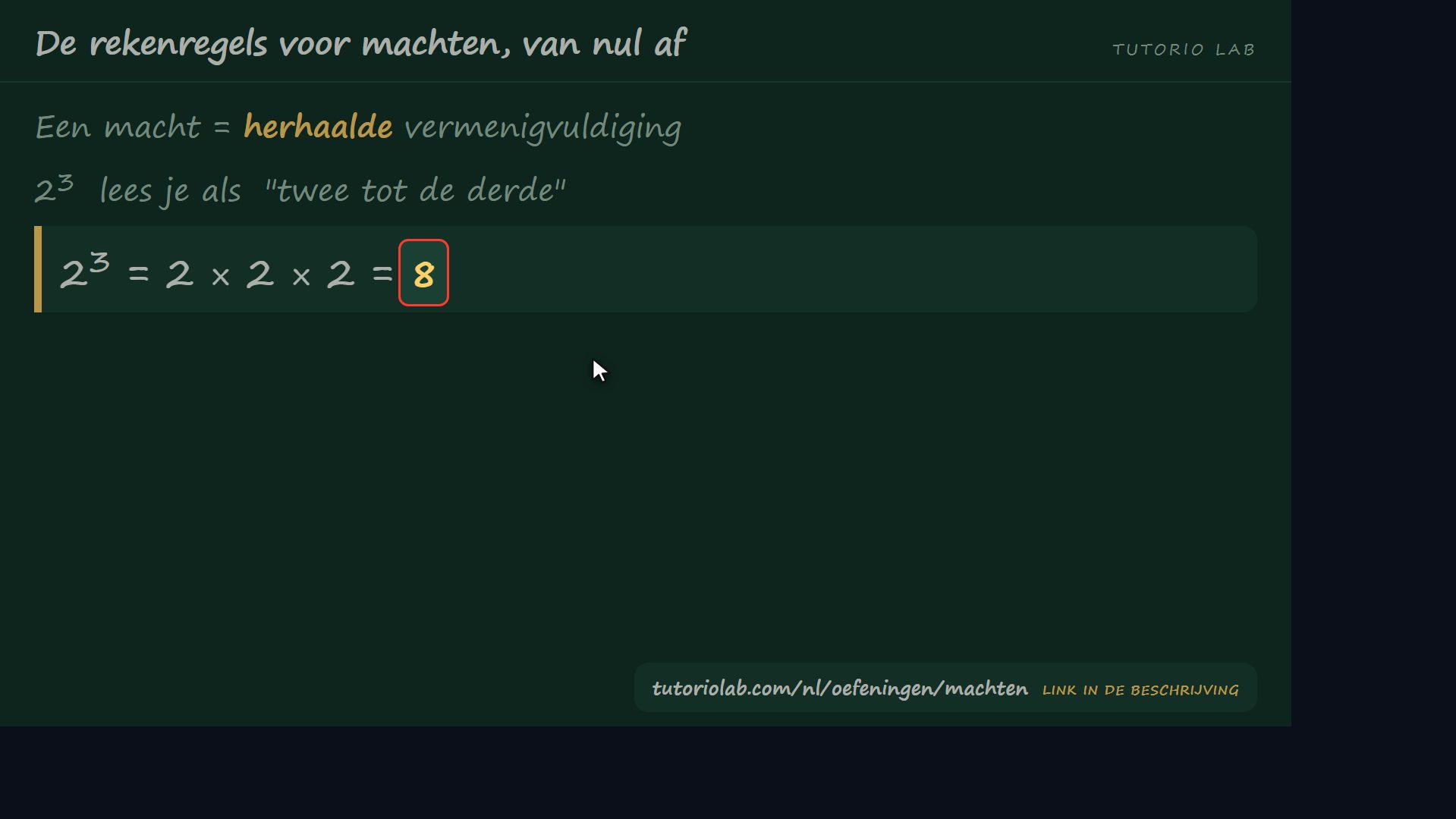 Wat een macht is — De rekenregels voor machten, van nul af