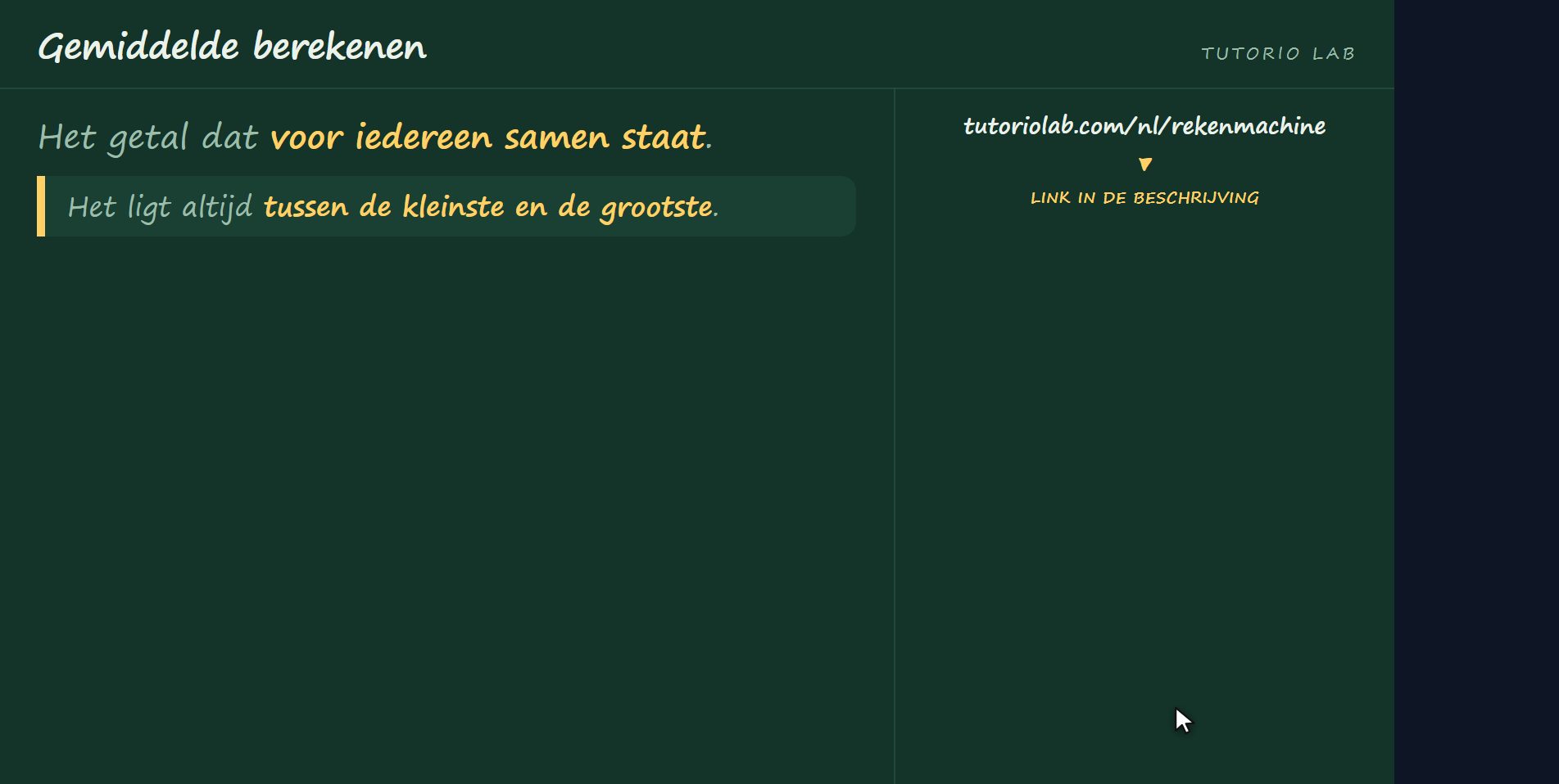 Waar het voor staat — Gemiddelde berekenen