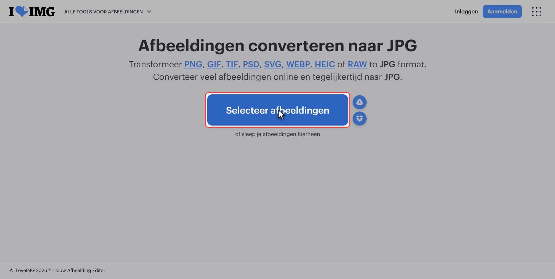 Upload je WEBP-afbeelding — WEBP-afbeelding omzetten naar JPG