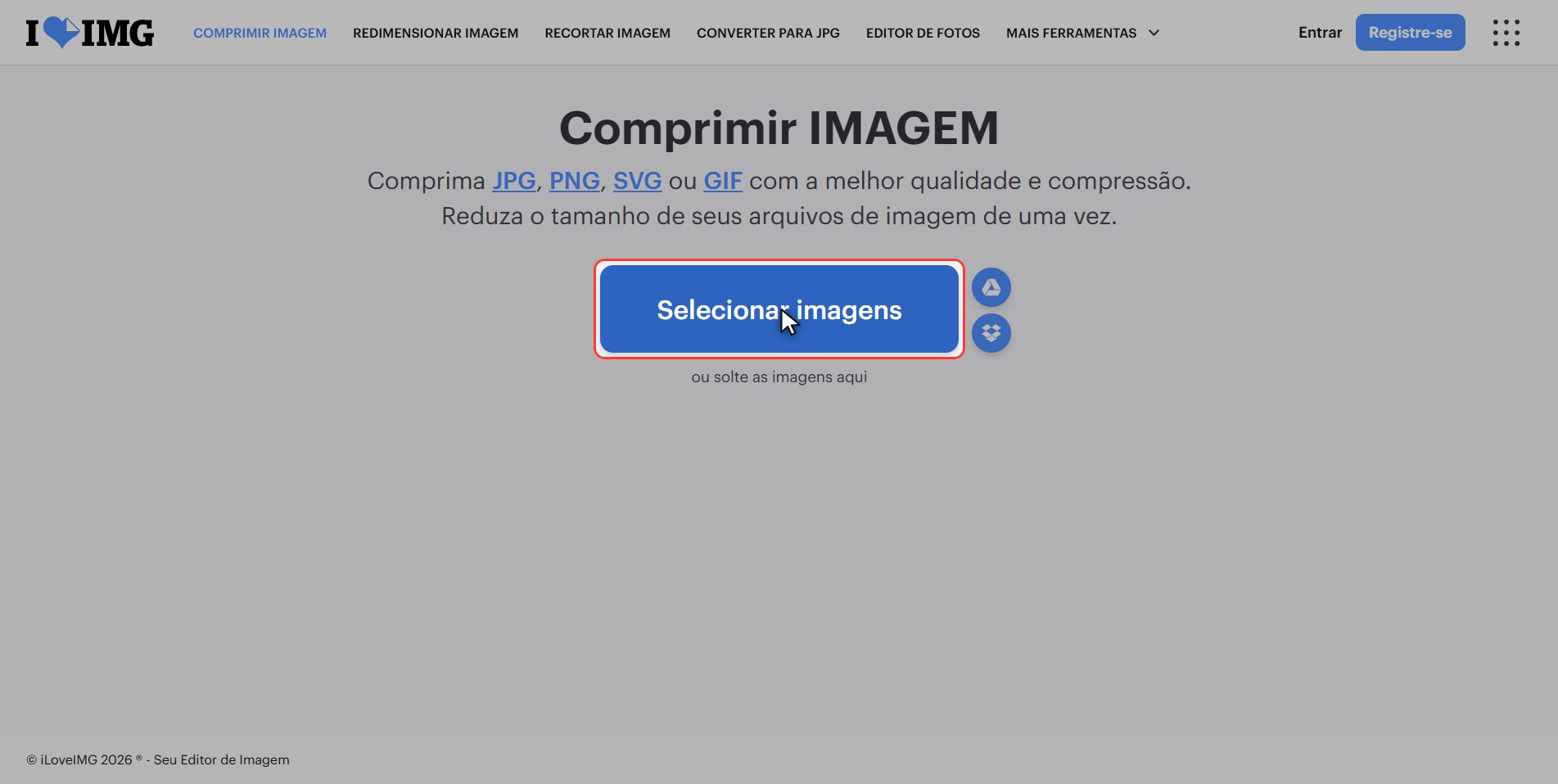 Envie as suas fotos — Como reduzir o peso de uma foto