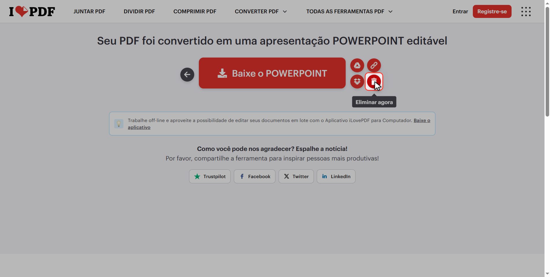 O que acontece com seus arquivos — Como converter um PDF em PowerPoint