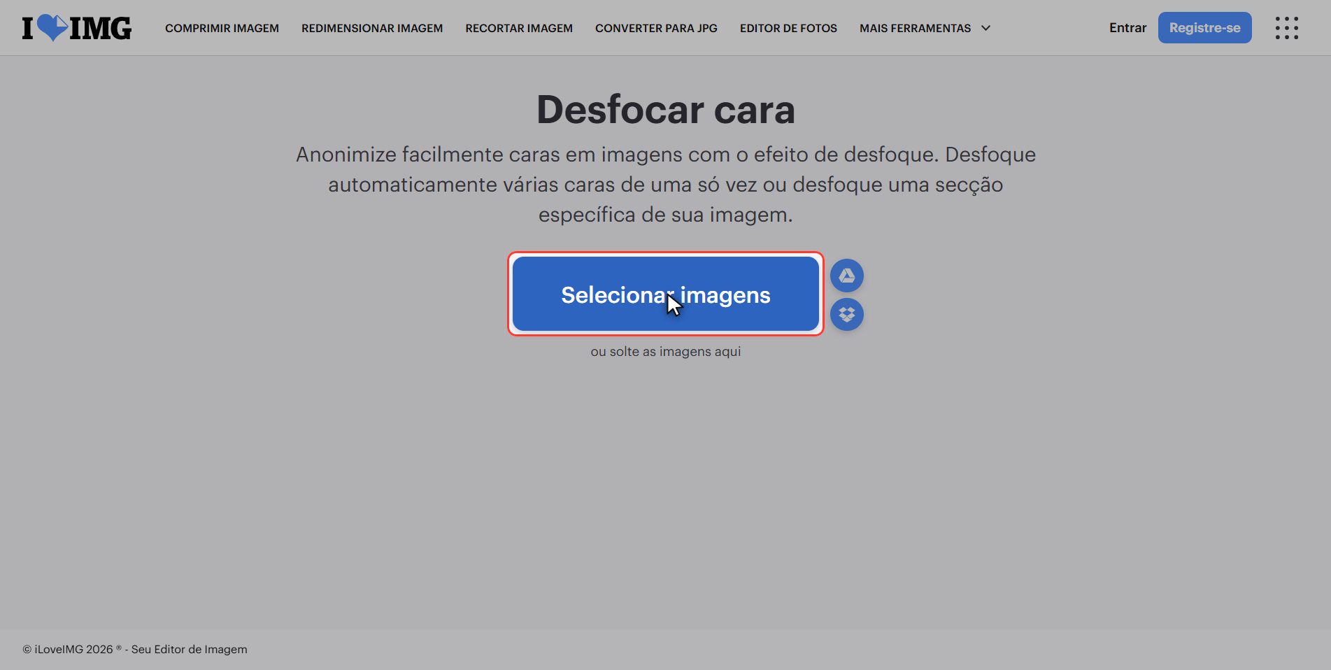 Envie sua foto — Como tapar rostos numa foto antes de publicar