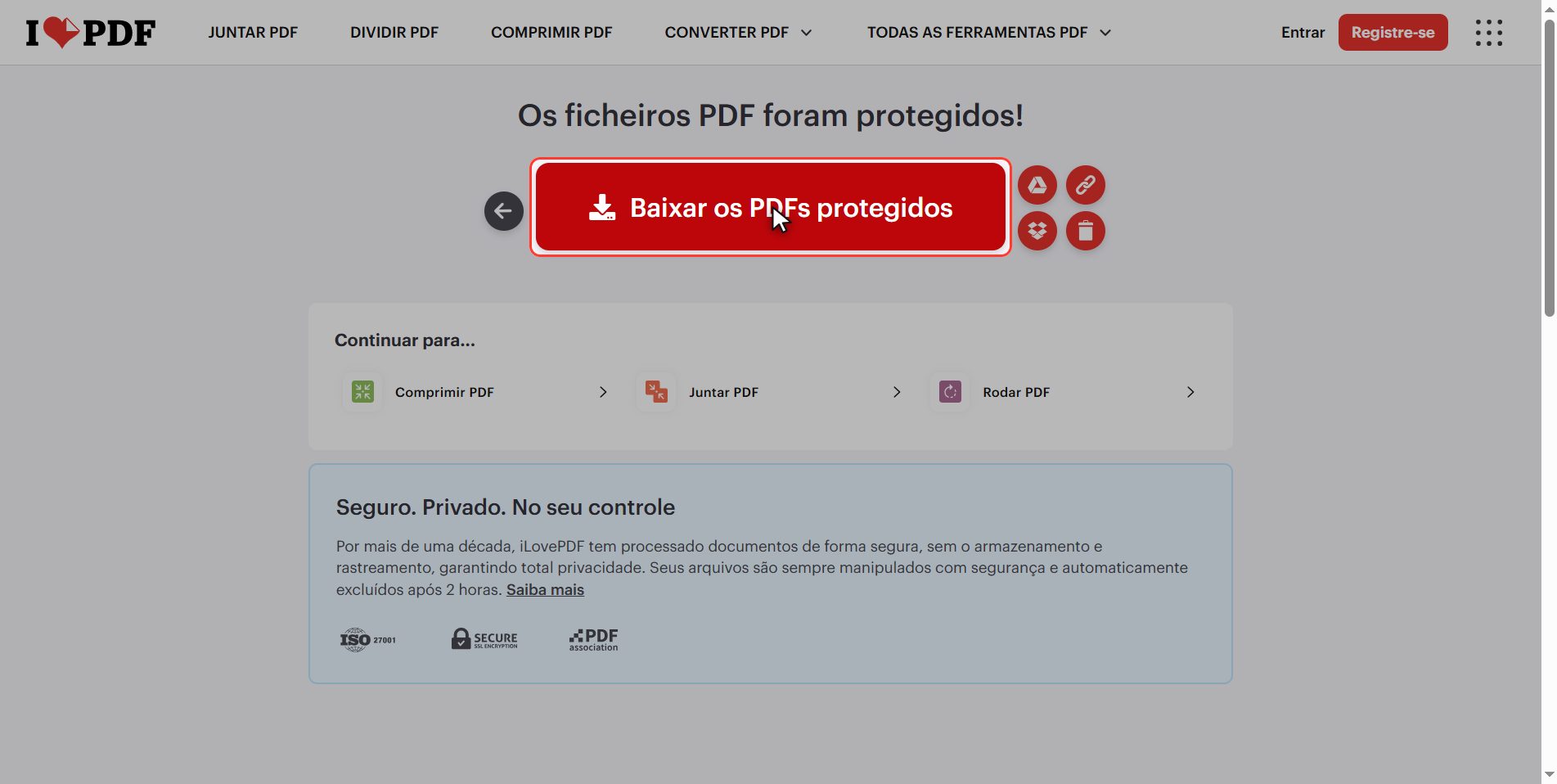 O que uma senha NÃO faz — Como colocar senha em um PDF