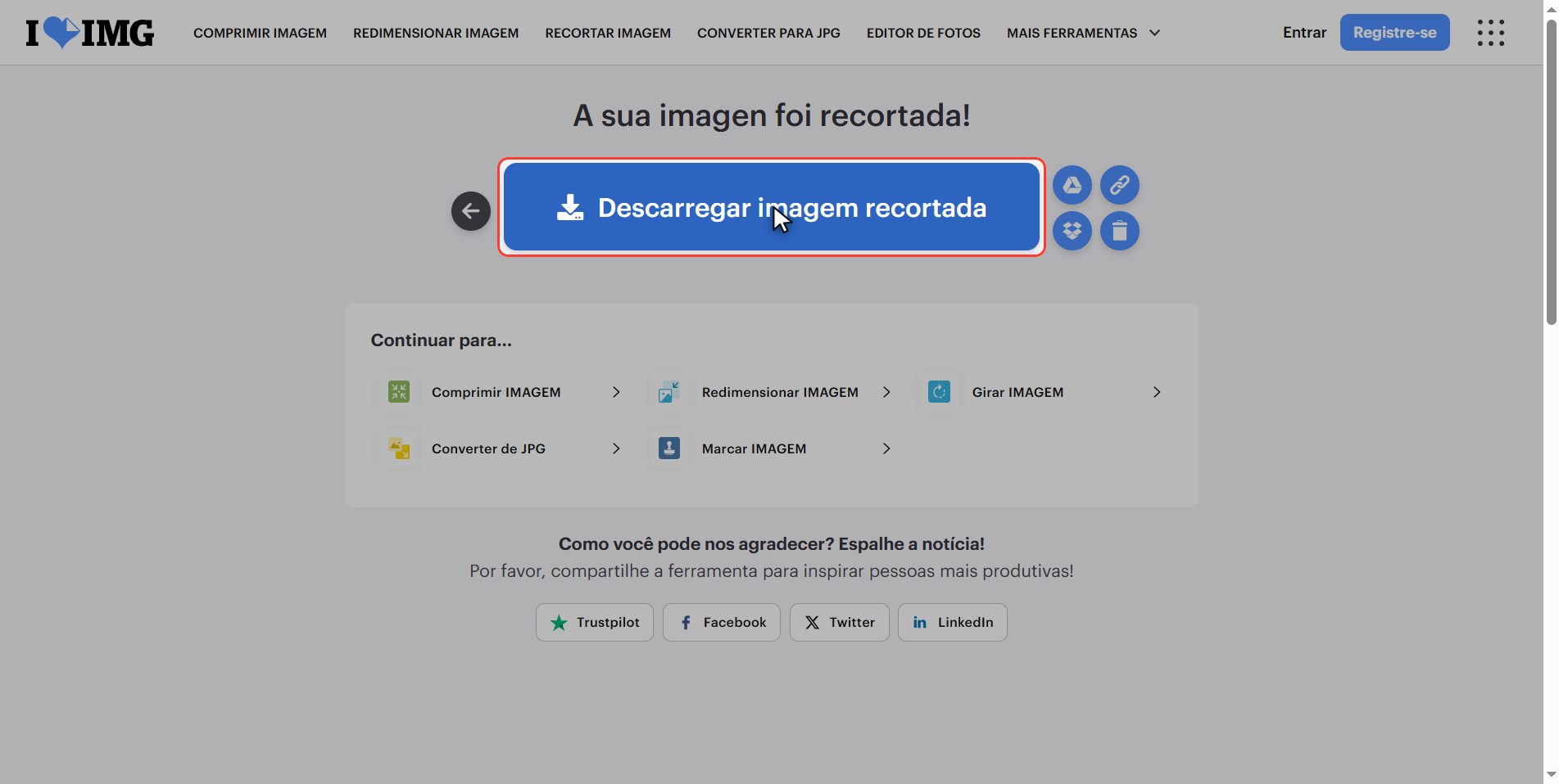 Baixe a foto — Como recortar uma imagem